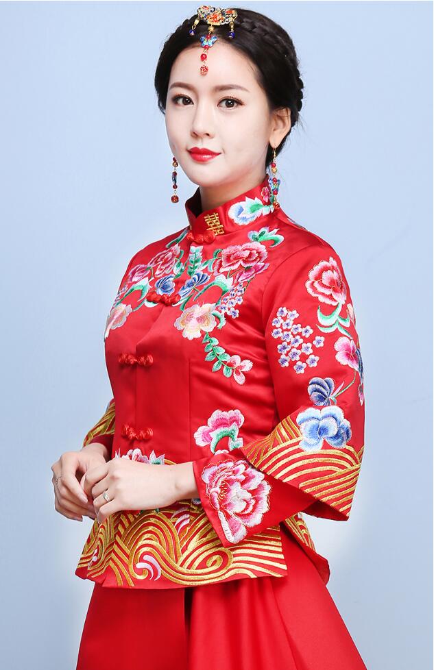 中國風(fēng)龍鳳褂嫁衣中式婚禮禮服