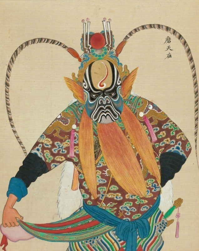 中國(guó)京劇藝術(shù)插畫：九款清朝京劇人物肖像