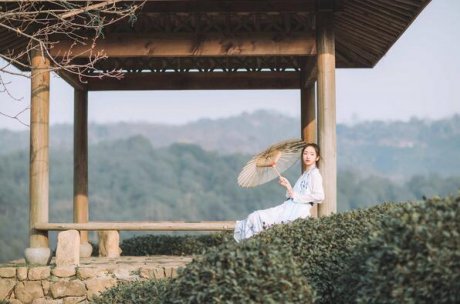 古裝女子人像攝影，白衣女子攝影照片