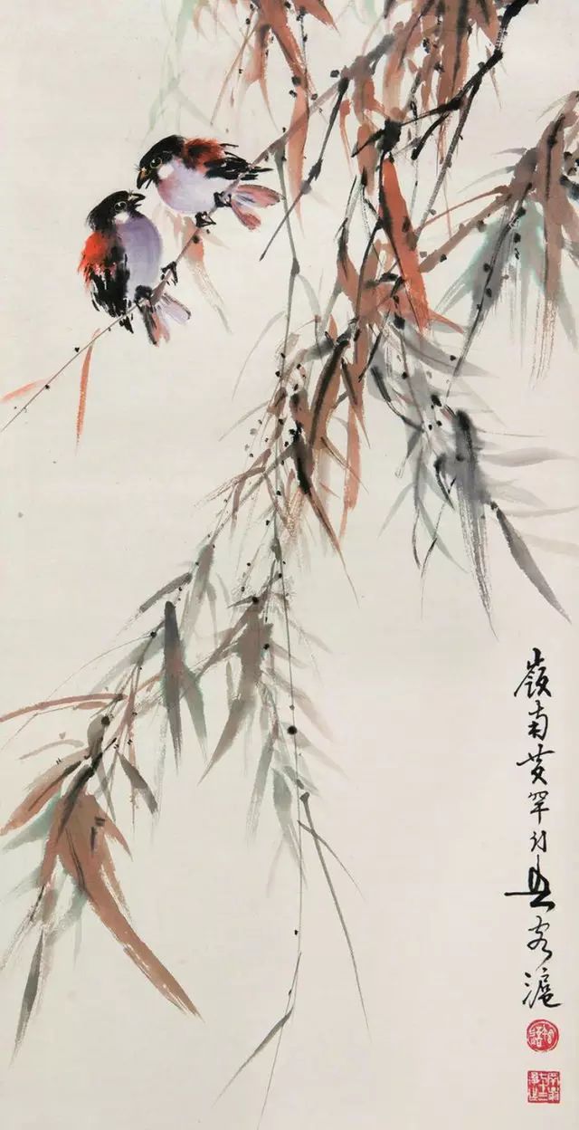 中國國畫藝術(shù)：絕美花鳥國畫圖片