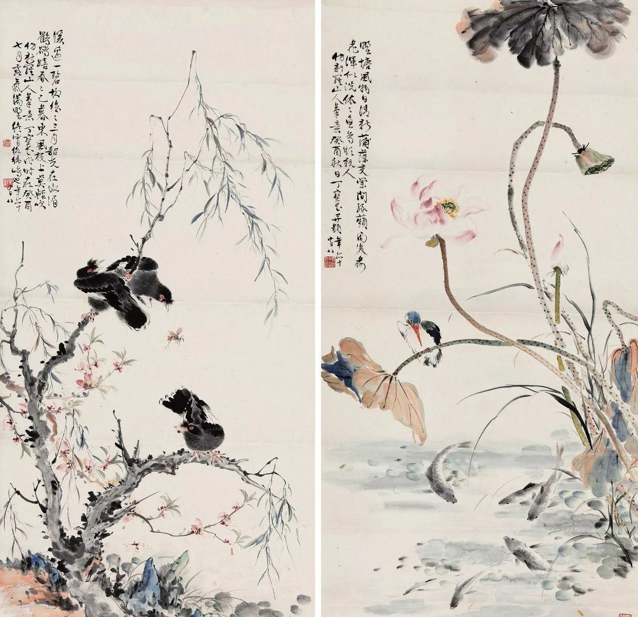 唯美精致的國(guó)畫(huà)：丁寶書(shū)花鳥(niǎo)作品欣賞