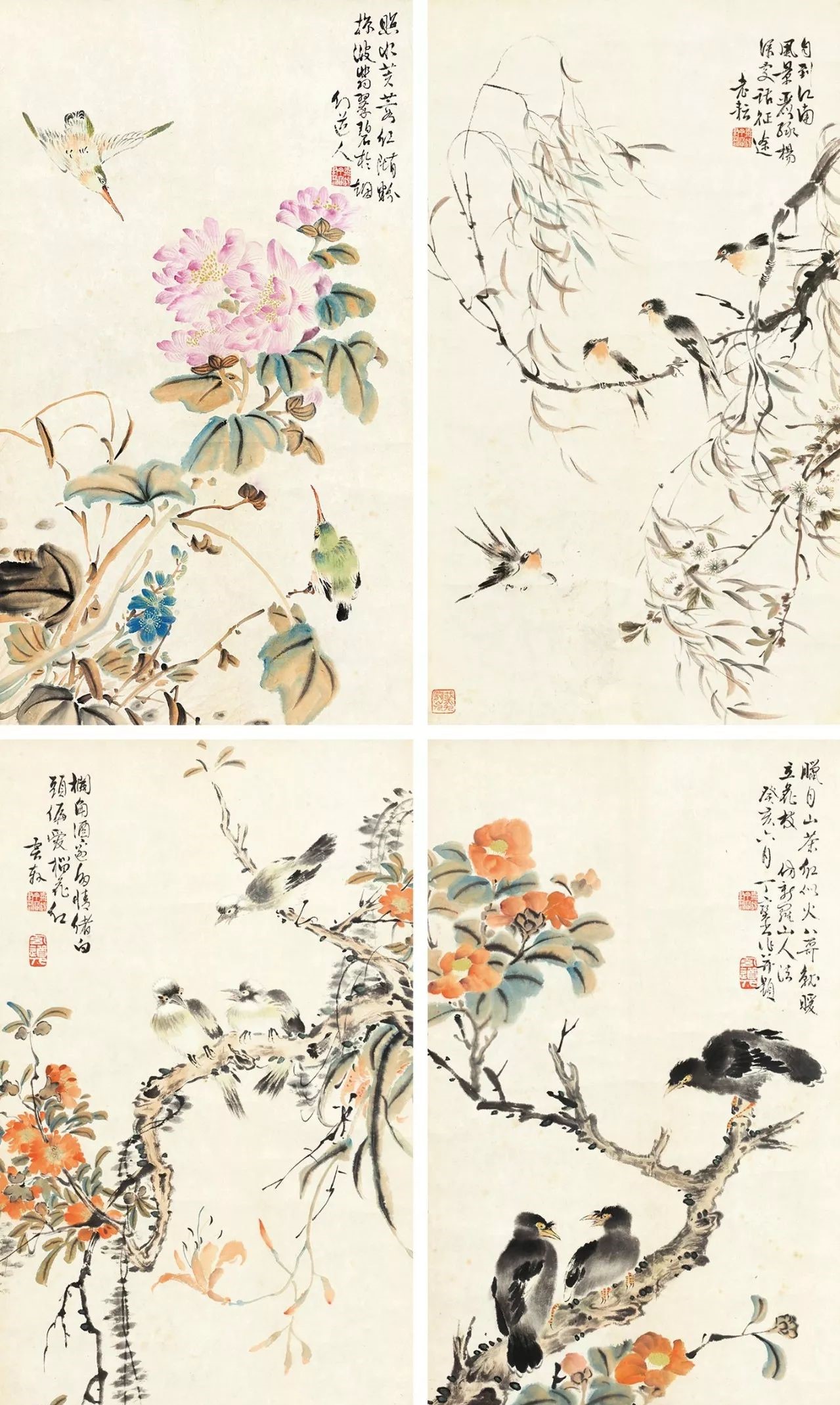 唯美精致的國畫：丁寶書花鳥作品欣賞