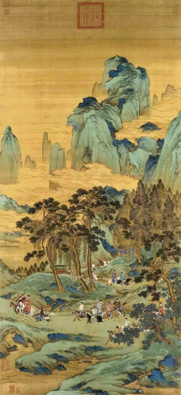 中國(guó)國(guó)畫(huà)青山綠水欣賞