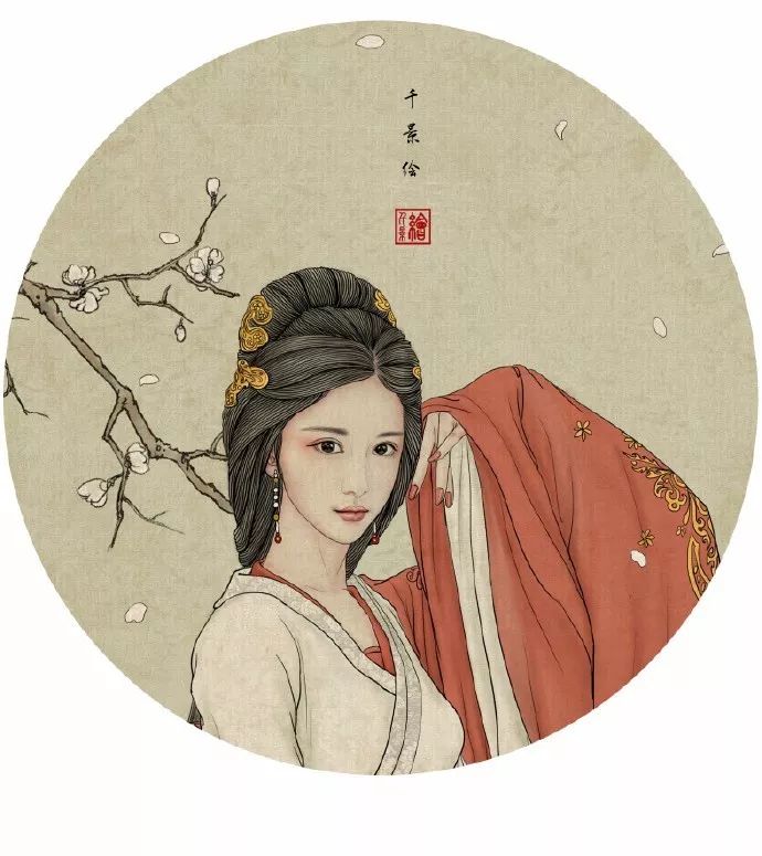 驚艷手繪插畫：古風(fēng)線條畫出女子極致的美