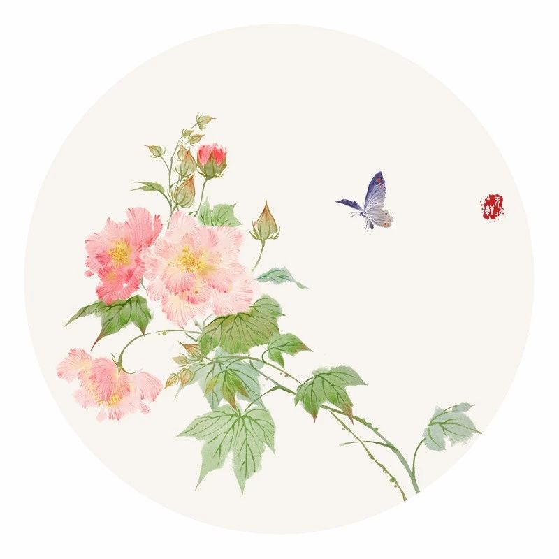 清新古風(fēng)花卉插畫，清雅如詩的插畫圖片